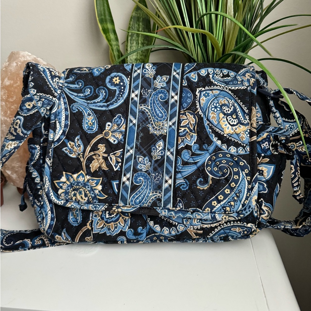 Vera Bradley Blue and Black Quilted Bag